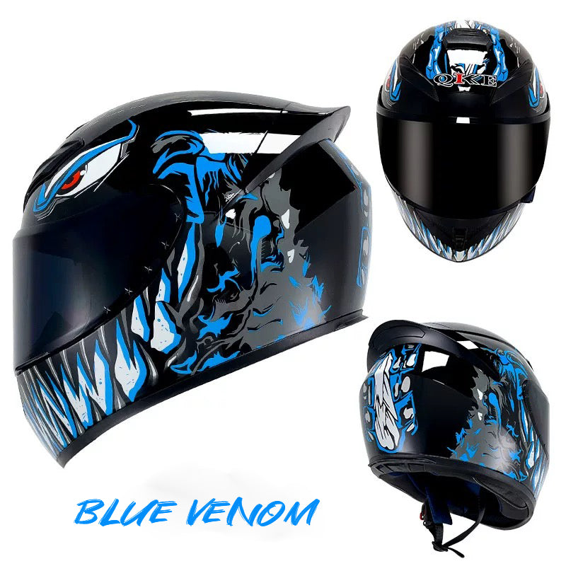 Blue Venom - Motorcycle Rider Helmet