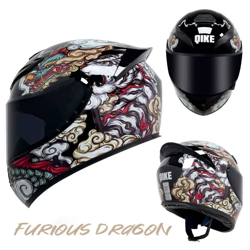 Furious Dragon - Motorcycle Rider Helmet