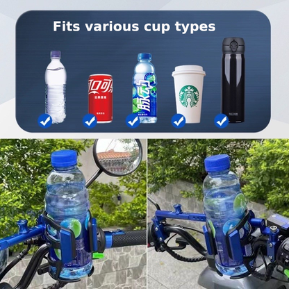 Water Bottle Holder (Customizable Logo)-BLUE