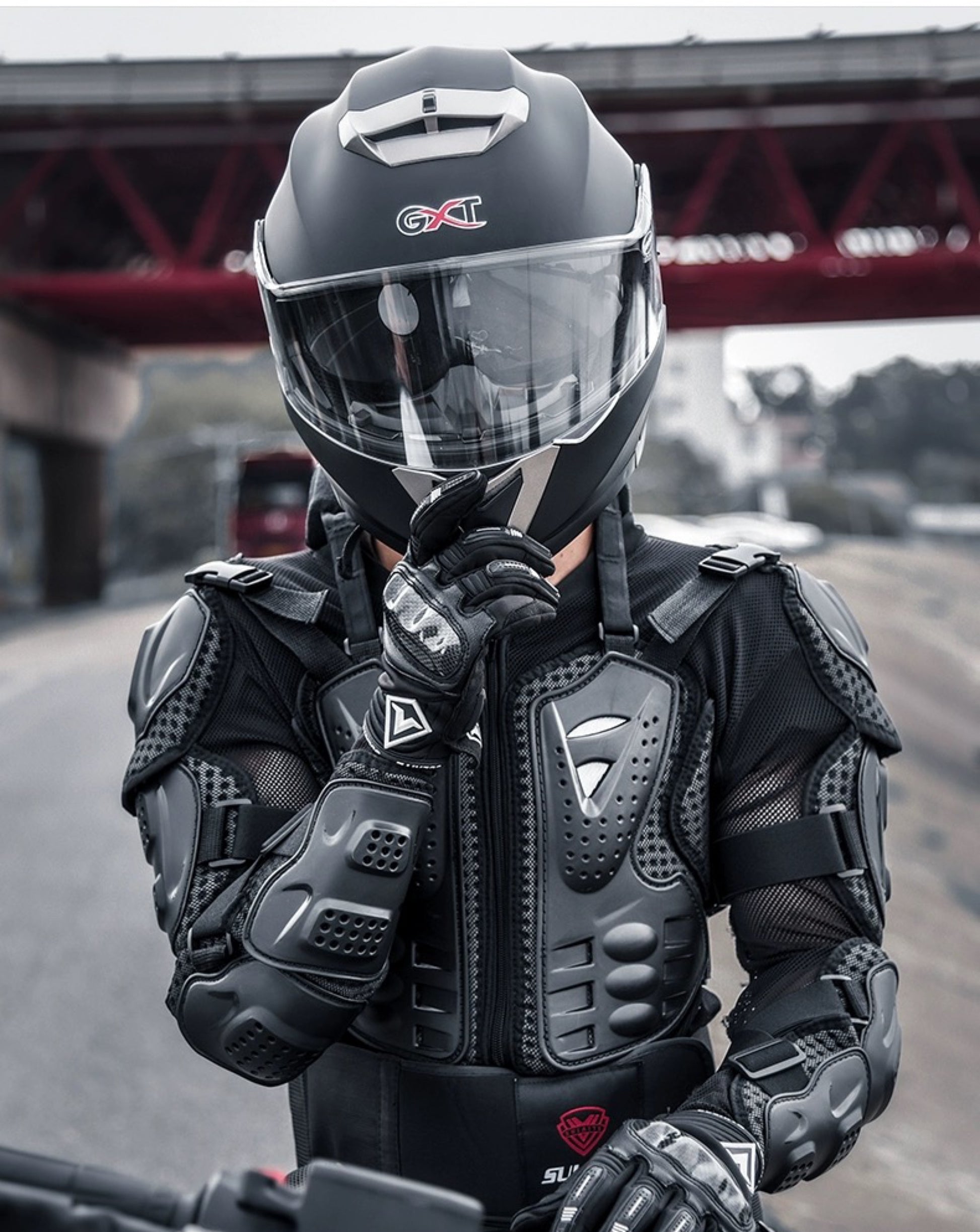 armor motorcycle helmet add on Breathable Motorcycle Armor Set for All Seasons