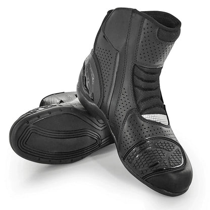 Motorcycle Riding Boots | Summer Perforated Short Boots